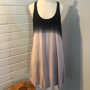 NEW Splendid Racerback Black Pink Tie Dye Dress